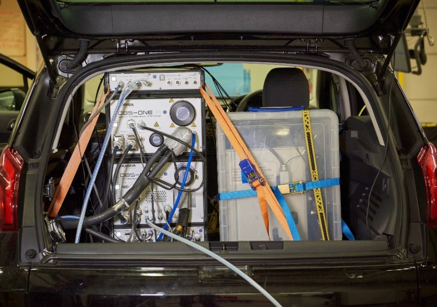 A Lubrizol Test Car Equipped with PEMS Equipment For RDE Testing